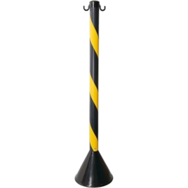 PEDESTAL DE SINALIZAÇÃO PLÁSTICO ZEBRADO 90CM PARA CORRENTE PEDESTAL DE SINALIZAÇÃO PLÁSTICO ZEBRADO 90CM PARA CORRENTE