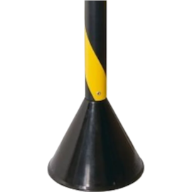 PEDESTAL DE SINALIZAÇÃO PLÁSTICO ZEBRADO 90CM PARA CORRENTE PEDESTAL DE SINALIZAÇÃO PLÁSTICO ZEBRADO 90CM PARA CORRENTE