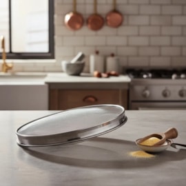 PENEIRA PARA FUBA FARINHA 55CM AÇO INOX