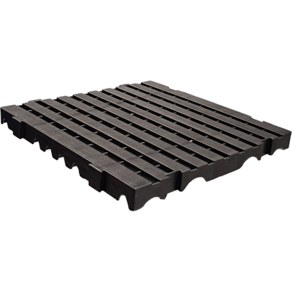 PISO ESTRADO PLASTICO 50X50 PRETO