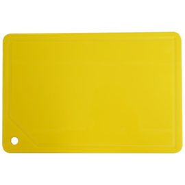 PLACA DE CORTE EM POLIETILENO COM CANALETA 37 x 25 CM