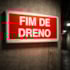 PLACA FIM DE DRENO 15X30 CM FOTOLUMINESCENTE