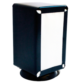 PORTA GUARDANAPO TV AÇO COM PINTURA PRETA PAPEL 14X14 PORTA GUARDANAPO TV AÇO COM PINTURA PRETA PAPEL 14X14