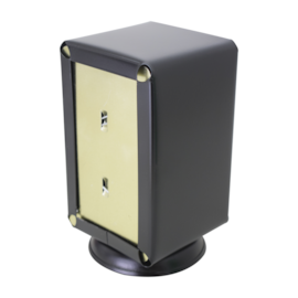 PORTA GUARDANAPO TV AÇO COM PINTURA PRETA PAPEL 14X14 PORTA GUARDANAPO TV AÇO COM PINTURA PRETA PAPEL 14X14