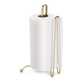 PORTA ROLO PAPEL COM PIATINA LINHA DOURADO FOSCO