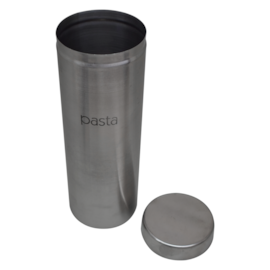 POTE PORTA MACARRÃO ESPAGUETE EM INOX ESCOVADO POTE PORTA MACARRÃO ESPAGUETE EM INOX ESCOVADO