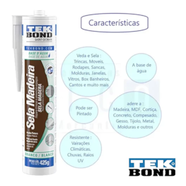 SELA MADEIRA REPARA TRINCA COLA MOLDURA 425G SELA MADEIRA REPARA TRINCA COLA MOLDURA 425G
