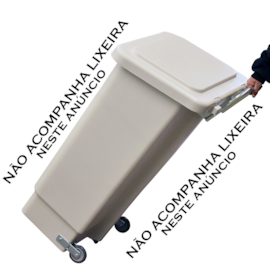 SUPORTE EM AÇO COM RODAS E CABO PARA LIXEIRAS 50/75 E 100 LITROS SUPORTE EM AÇO COM RODAS E CABO PARA LIXEIRAS 50/75 E 100 LITROS