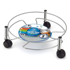 SUPORTE MULTIUSO ESPECIAL CROMADO C/ RODAS