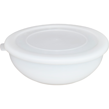 TIGELA SALADEIRA NATURAL COM TAMPA PEQUENA 1,2 LITROS