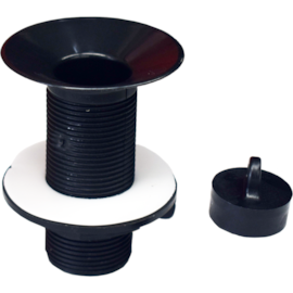 VÁLVULA PARA LAVATÓRIO 7/8'' SEM LADRÃO E UNHO PRETA  VÁLVULA PARA LAVATÓRIO 7/8'' SEM LADRÃO E UNHO PRETA